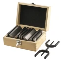 RS PRO Chrome Steel 70 mm V-Block with 124 mm Length and 63.6 mm Clamping Capacity 460-1102