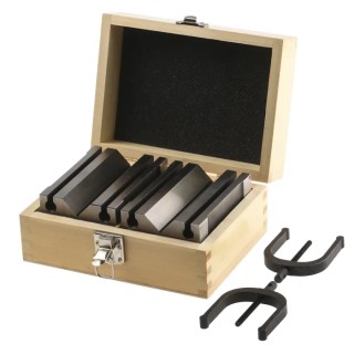 RS PRO Chrome Steel 70 mm V-Block with 124 mm Length and 63.6 mm Clamping Capacity 460-1102