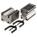 RS PRO Chrome Steel 70 mm V-Block with 124 mm Length and 63.6 mm Clamping Capacity 460-1102