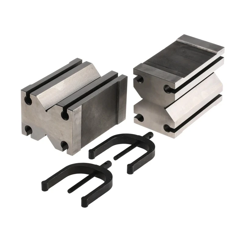 RS PRO Chrome Steel 70 mm V-Block with 124 mm Length and 63.6 mm Clamping Capacity 460-1102
