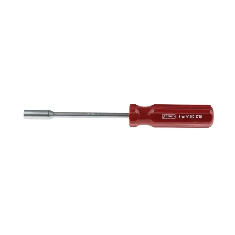 RS PRO Hexagon Nut Driver 8 mm Tip 125 mm Blade 226 mm Overall 460-1736