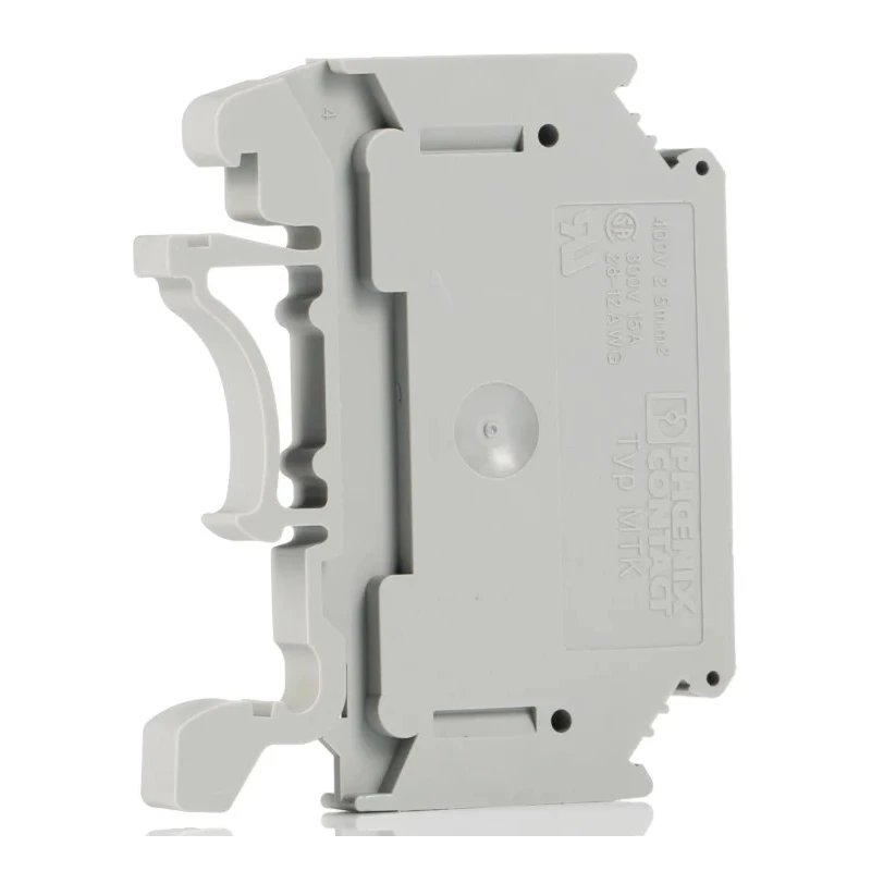 Phoenix Contact MTK-P/P Series Knife Disconnect Terminal Block Grey 0.2–2.5 mm², 16A, Screw Termination 3104013
