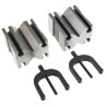 RS PRO Chrome Steel V-Block 45 mm Height 70 mm Length 64 mm Width 460-1089