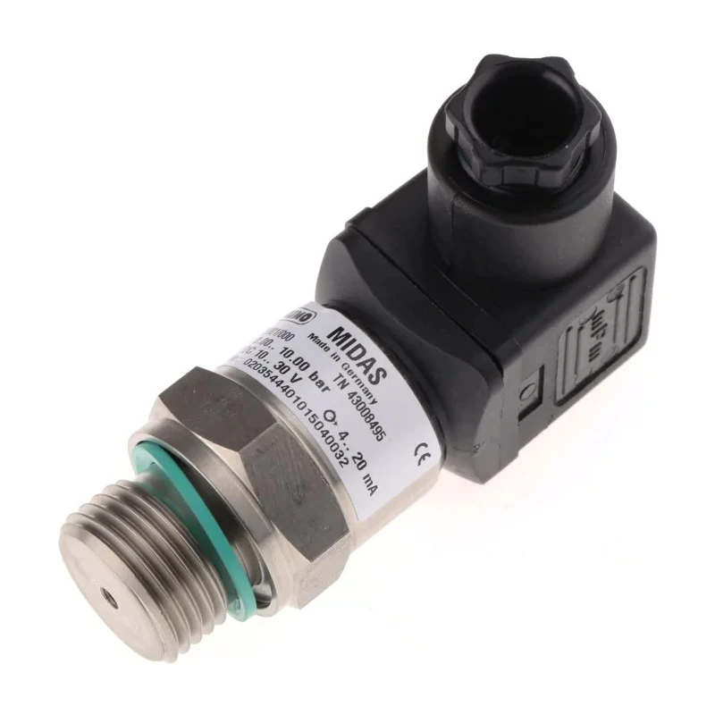 Jumo Series Pressure Sensor 0 bar to 10 bar, 0.5% Accuracy, 10V to 24V Supply Voltage 401001/000-459-405-523-20-601-61/000