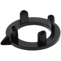 RS PRO 16.7 mm Knob Diameter Black Pointer Knob for 6.35 mm Shaft Spindle 463-8586
