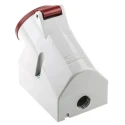 MENNEKES Industrial Power Socket Wall Mount 16A, 415V, 5 Poles, IP44 Red IP44