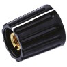 NEUTRAL 14.7 mm Knob Diameter Black Potentiometer Knob for 6 mm Shaft Screw Fix 463-8514