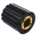 NEUTRAL 14.7 mm Knob Diameter Black Potentiometer Knob for 6 mm Shaft Screw Fix 463-8514