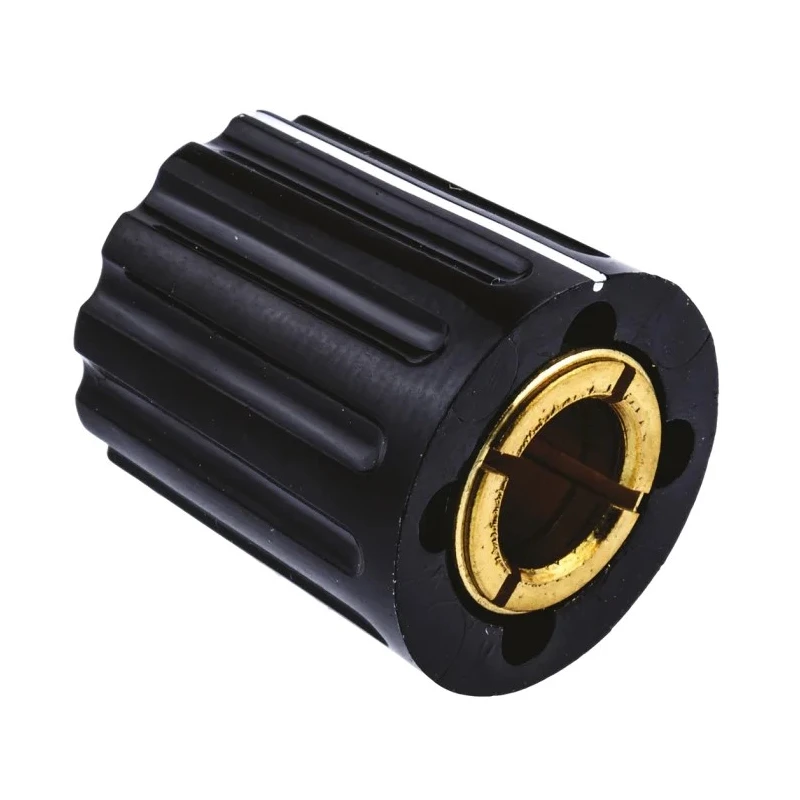 NEUTRAL 14.7 mm Knob Diameter Black Potentiometer Knob for 6 mm Shaft Screw Fix 463-8514