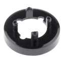 RS PRO Nut Cover for Collet Knob Spindle 21.3 mm Knob Diameter, Black, RoHS Compliant 463-8564