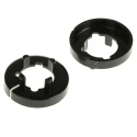 RS PRO Nut Cover for 6.35 mm Shaft Spindle, 19 mm Knob Diameter, Black, Model 463-8570