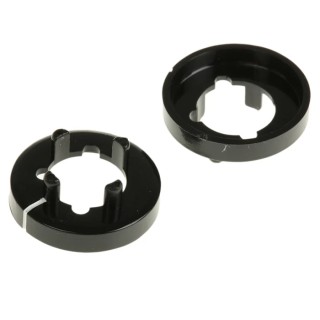 RS PRO Nut Cover for 6.35 mm Shaft Spindle, 19 mm Knob Diameter, Black, Model 463-8570