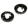 RS PRO Nut Cover for 6.35 mm Shaft Spindle, 19 mm Knob Diameter, Black, Model 463-8570