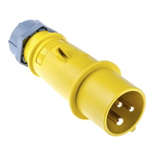 MENNEKES AM-TOP IP44 Yellow Cable Mount 3P Straight Industrial Power Connector 16A 110V Phase Inverter 