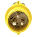 MENNEKES AM-TOP IP44 Yellow Cable Mount 3P Straight Industrial Power Connector 16A 110V Phase Inverter 
