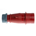 MENNEKES AM-TOP IP44 Red Cable Mount 4P Straight Industrial Power Connector, 16A, 400V IP44