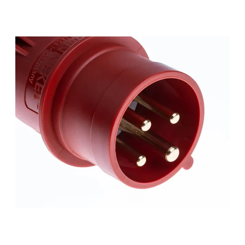 MENNEKES AM-TOP IP44 Red Cable Mount 4P Straight Industrial Power Connector, 16A, 400V IP44