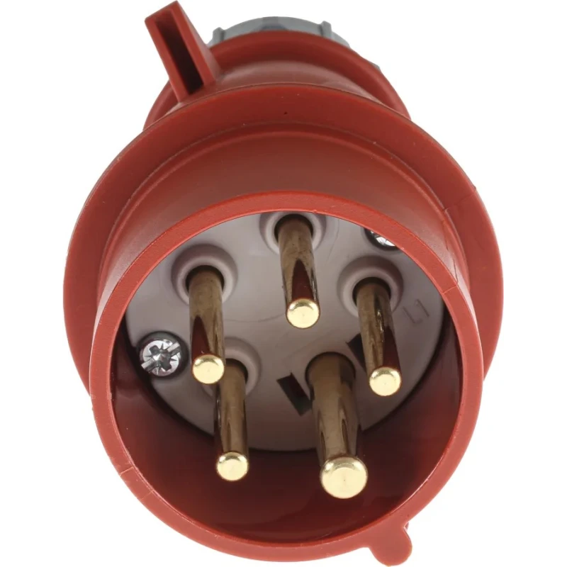 MENNEKES AM-TOP IP44 Red Cable Mount 3P+N+PE Straight Industrial Power Connector 16A 400V IP44 IP44