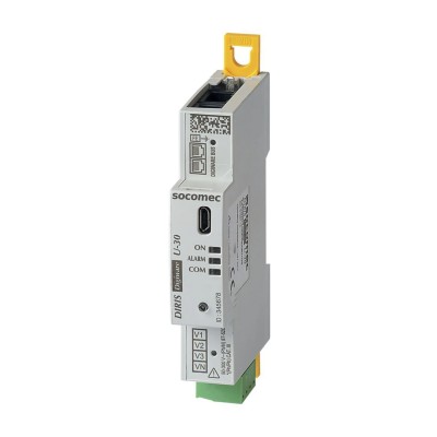 Socomec 3 Phase Electronic Digital Energy Meter DIRIS Digiware U-30 Series 90mm Height 18mm Width 48290102