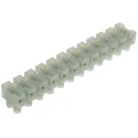 RS PRO Non-Fused Terminal Block 12-Way 10mm² Wire 50A Screw 400V Nylon Housing 464-9700