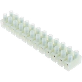 RS PRO Non-Fused Terminal Block 12-Way 2.5mm² Wire 24A Screw 400V Nylon Housing 464-9738