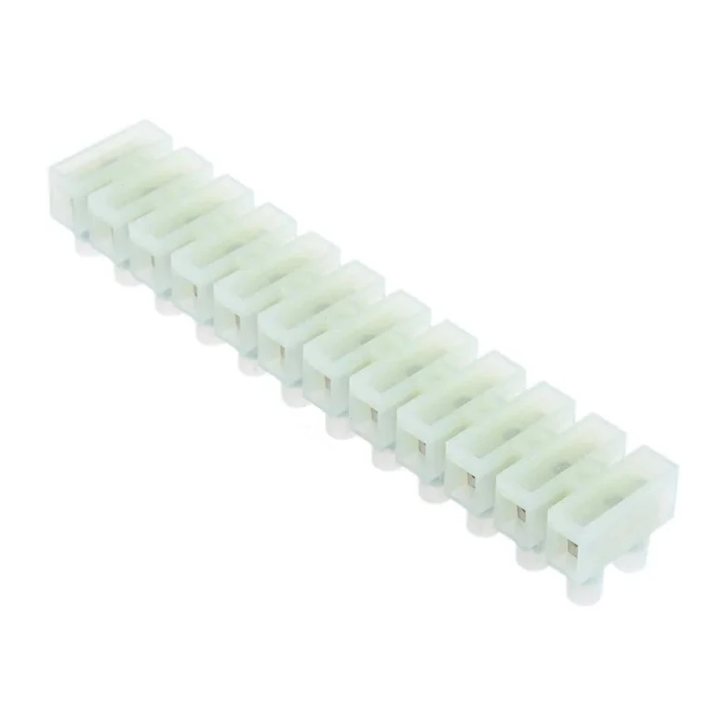 RS PRO Non-Fused Terminal Block 12-Way 2.5mm² Wire 24A Screw 400V Nylon Housing 464-9738