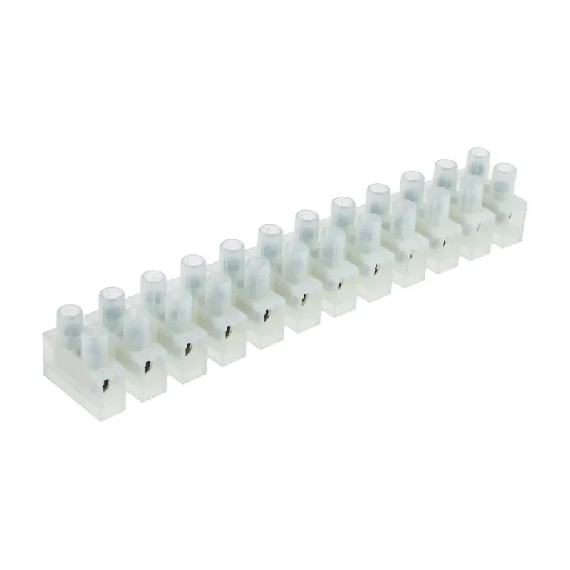 RS PRO Non-Fused Terminal Block 12-Way 4mm² Wire 41A Screw Termination Nylon 6.6 Housing 464-9722
