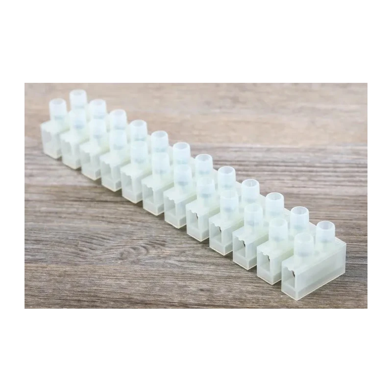 RS PRO Non-Fused Terminal Block 12-Way 4mm² Wire 41A Screw Termination Nylon 6.6 Housing 464-9722