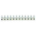 RS PRO Non-Fused Terminal Block 12-Way 4mm² Wire 41A Screw Termination Nylon 6.6 Housing 464-9722