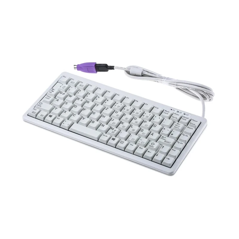 Cherry Wired USB Compact Keyboard, QWERTZ, Grey, Industrial Grade, 83 Keys, USB Connection G84-4100LCMDE-0