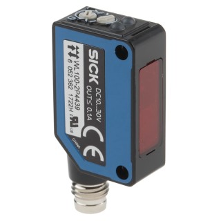 SICK Retroreflective Photoelectric Sensor Block Style 10 mm to 7.2 m Detection Range PNP Output IP67 WL100-2P4439