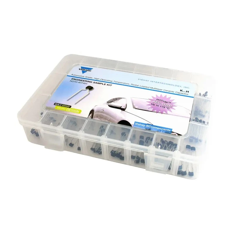 Vishay Radial Ceramic Capacitor Kit 240 Pieces, AEC-Q200, 50V-200V, 100pF-1000000pF HOTC-KIT-KH