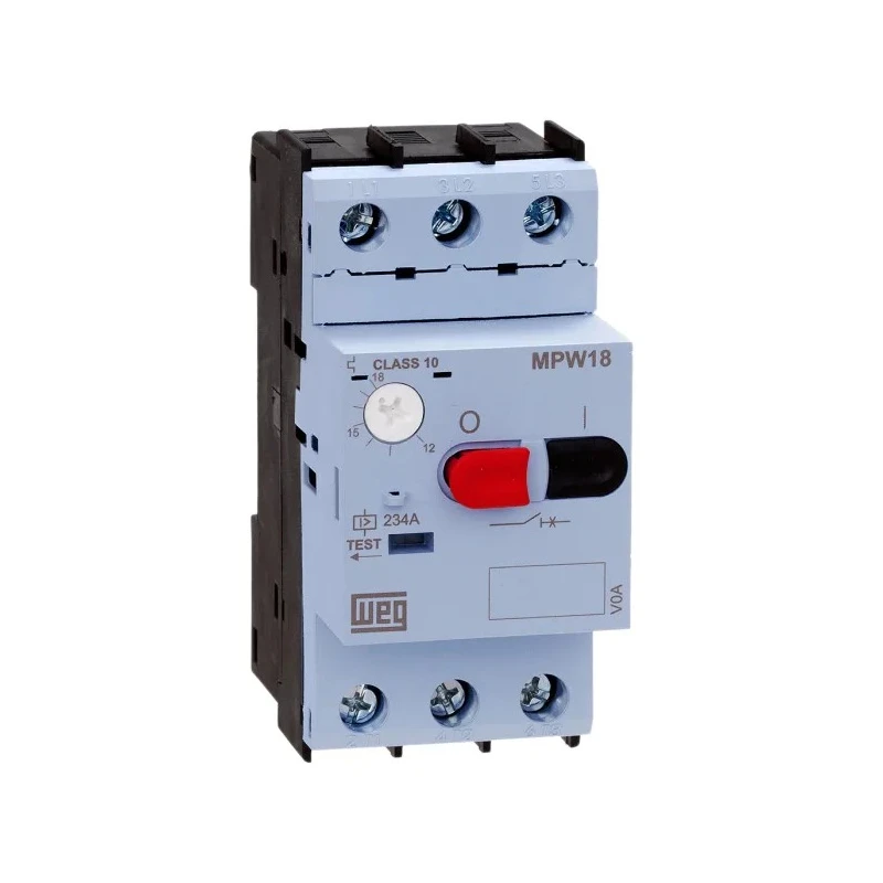 WEG Motor Protection Circuit Breaker MPW18 400mA, 630mA, 690V, Thermal Magnetic, 3 Poles 