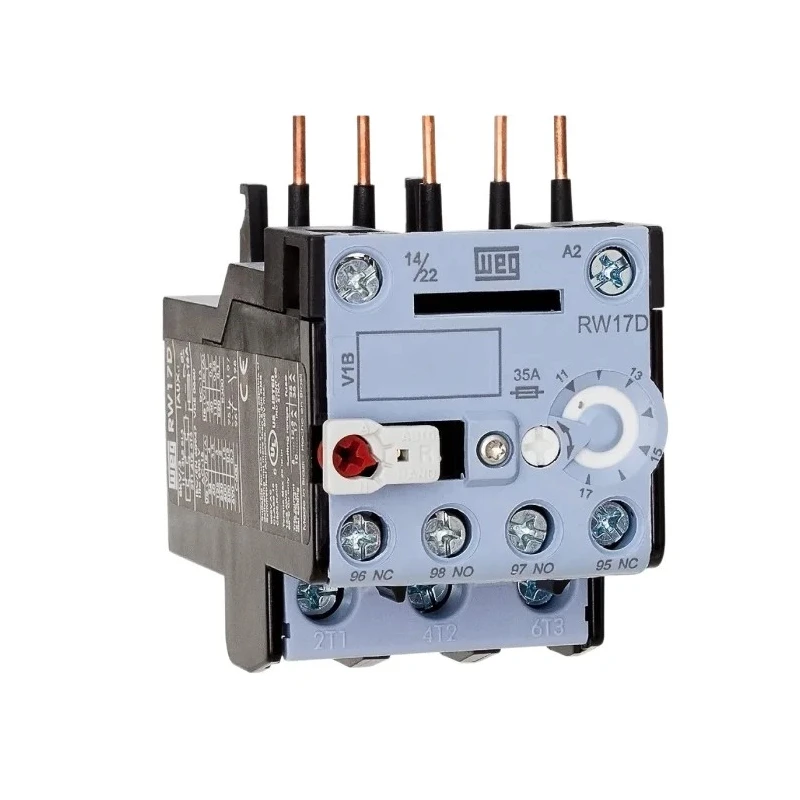 WEG Thermal Overload Relay, 12.5A F.L.C, 1 NO/1 NC, 1.4W Power, DIN Rail Mount RW17