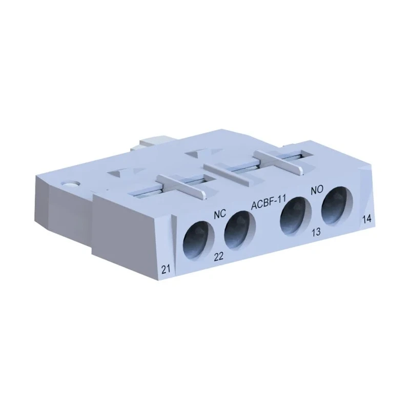 WEG Auxiliary Contact Block, 2 Contact, 1 NO/1 NC, DIN Rail, Screw Terminal, 2.5 A, 250V AC, ACBF-11