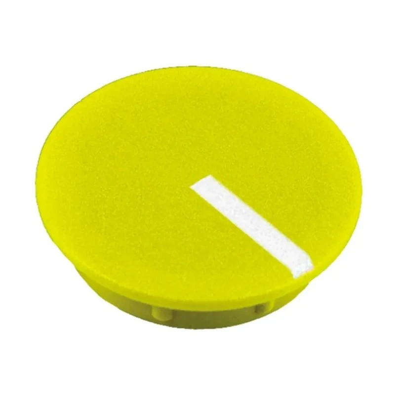 RS Pro 19 mm Diameter Yellow Plastic Potentiometer Knob Cap for 6.4 mm Shaft Screw Fix 465-9426