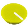 RS Pro 19 mm Diameter Yellow Plastic Potentiometer Knob Cap for 6.4 mm Shaft Screw Fix 465-9426