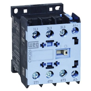 WEG CWC Series Contactor, 24V AC Coil, 3-Pole, 22A, 11 kW, 690V AC CWC025-00-30D02