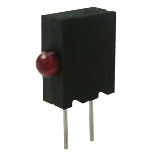 Kingbright Red Right Angle PCB LED Indicator 3 mm (T-1), 1 LED, 2.5 V, Diffused Lens KM2520EH/1ID
