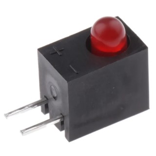 Kingbright Red Right Angle PCB LED Indicator 3 mm (T-1), 1 LED, 2.5 V L-93A8CB/1ID