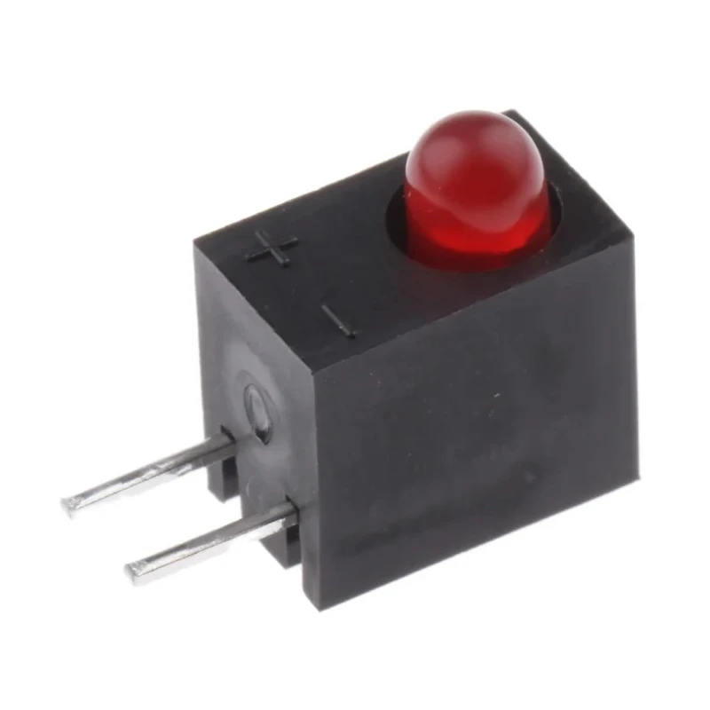 Kingbright Red Right Angle PCB LED Indicator 3 mm (T-1), 1 LED, 2.5 V L-93A8CB/1ID