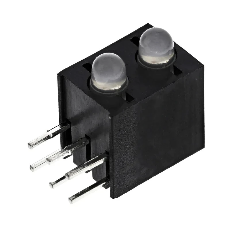 Kingbright PCB LED Indicator 3 mm Right Angle Bi-Level Multicolour 2 LEDs 2.5 V L-130WCP/2EGW