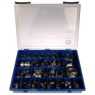 HI-GRIP 76 Piece Stainless Steel Hose Clip Kit HGSAB2