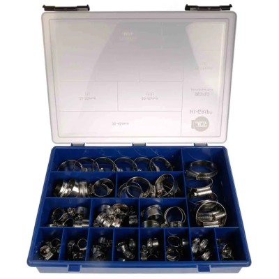 HI-GRIP 76 Piece Stainless Steel Hose Clip Kit HGSAB2
