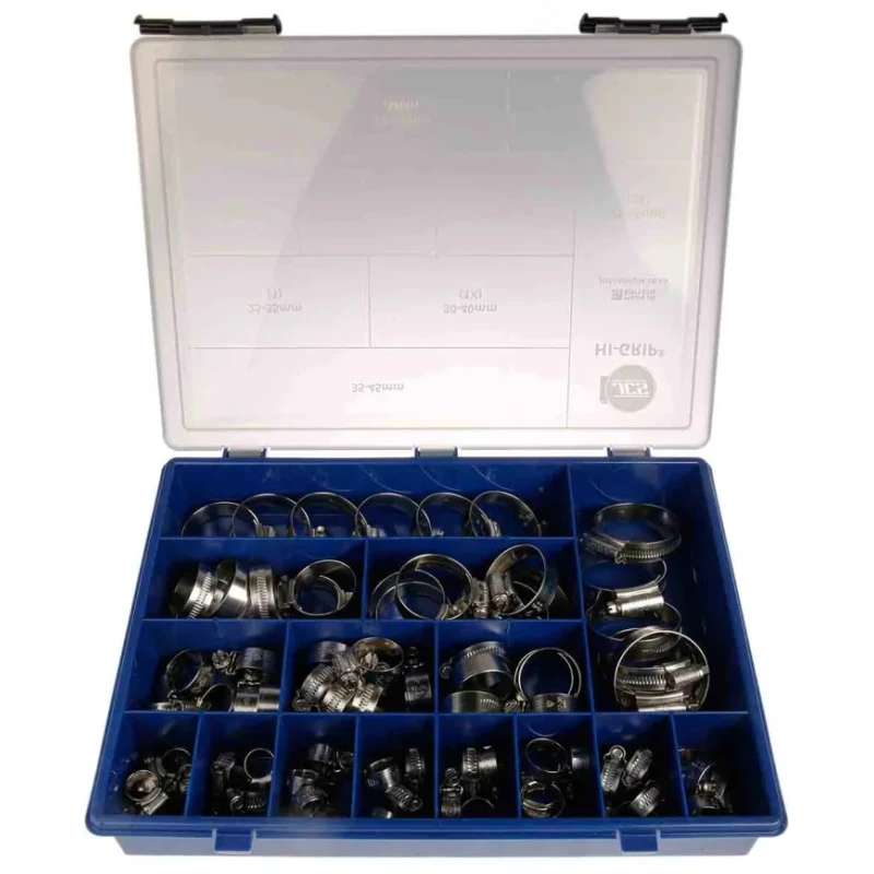 HI-GRIP 76 Piece Stainless Steel Hose Clip Kit HGSAB2