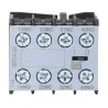 WEG Auxiliary Contact Block 4 Contact 2 NC/2 NO Front Mount Screw Terminal 10 A 690V AC BFC4-22