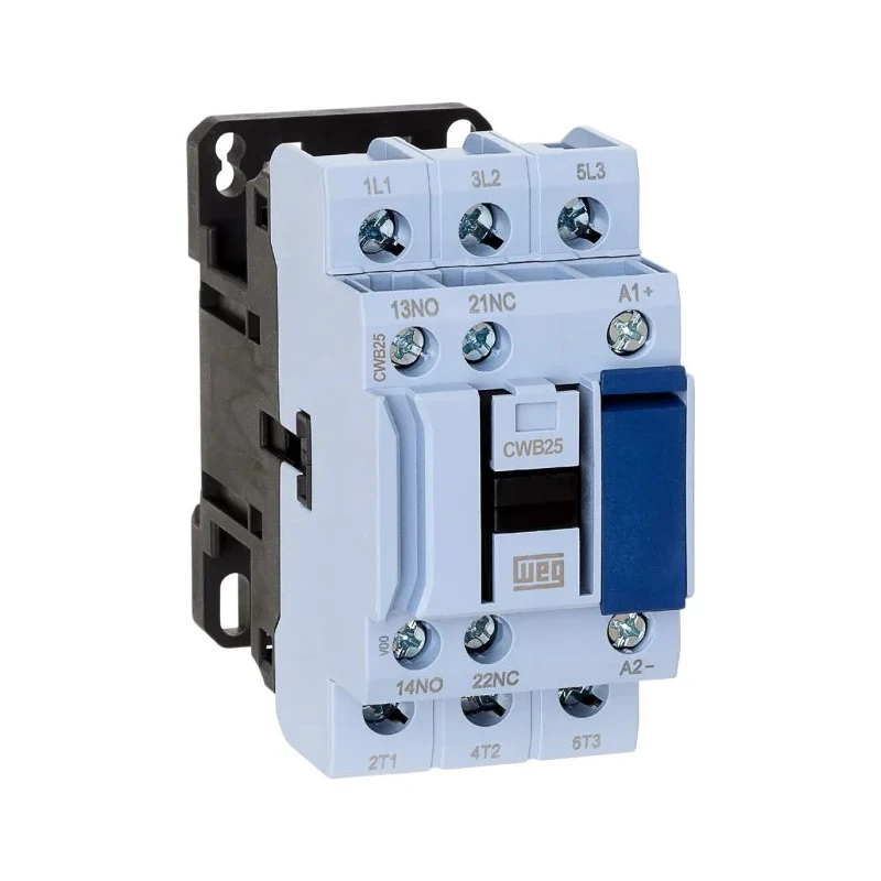 WEG CWB Series 3-Pole 32A Motor Control Contactor with 230V AC Coil, 15 kW Power Rating, 3 NO Contacts, Model CWB32-11-30D24