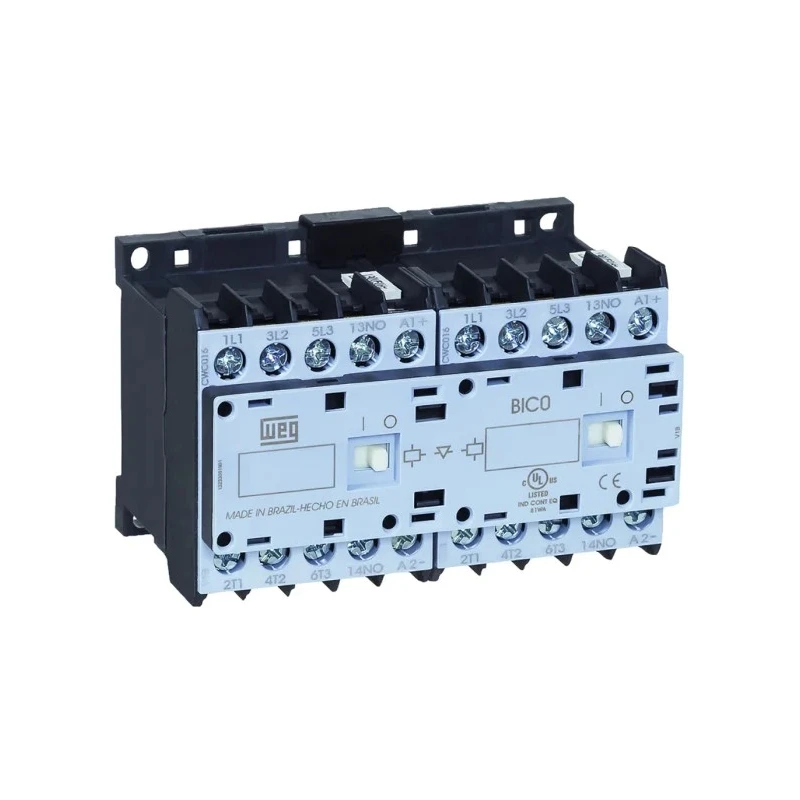 WEG CWCI0 Reversing Contactor, 24V Coil, 3-Pole, 7 A, 3 kW, 690V AC 