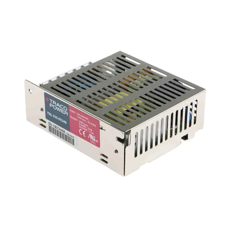 TRACOPOWER Switching Power Supply 2 Output 24V DC, 35W, 85-264V AC Input TXL 035-0524D
