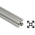 Bosch Rexroth Silver Aluminium Strut Profile 20 x 20 mm 6 mm Groove, 3 m Length, Series MGE 13.2 3842992888/3000